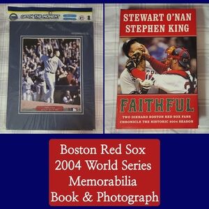 FAITHFUL:Boston Red Sox/Stephen King/Hardcover/2004 *AND* Derek Lowe 8×10 Photo